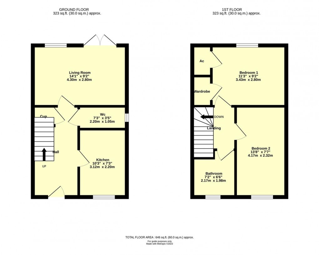 Floorplan for Padbrook Mews, Cullompton, EX15