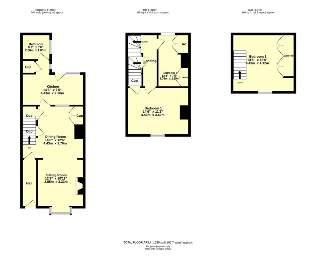 Floorplan for Sunnyside, Cullompton
