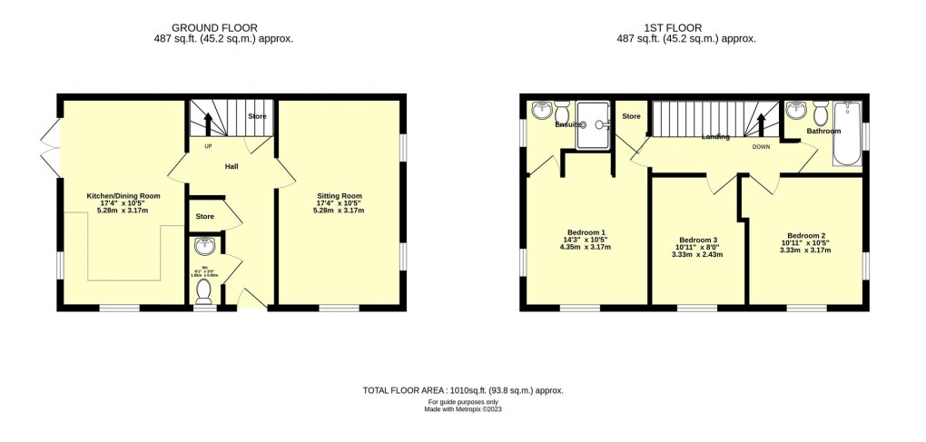 Floorplan for Bridwell Crescent, Uffculme, Cullompton