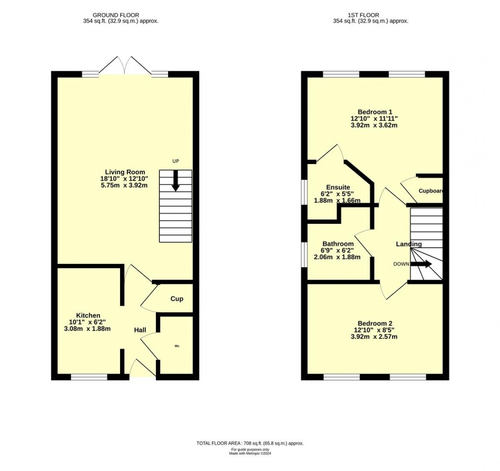 Floorplan for Swallow Way, Cullompton