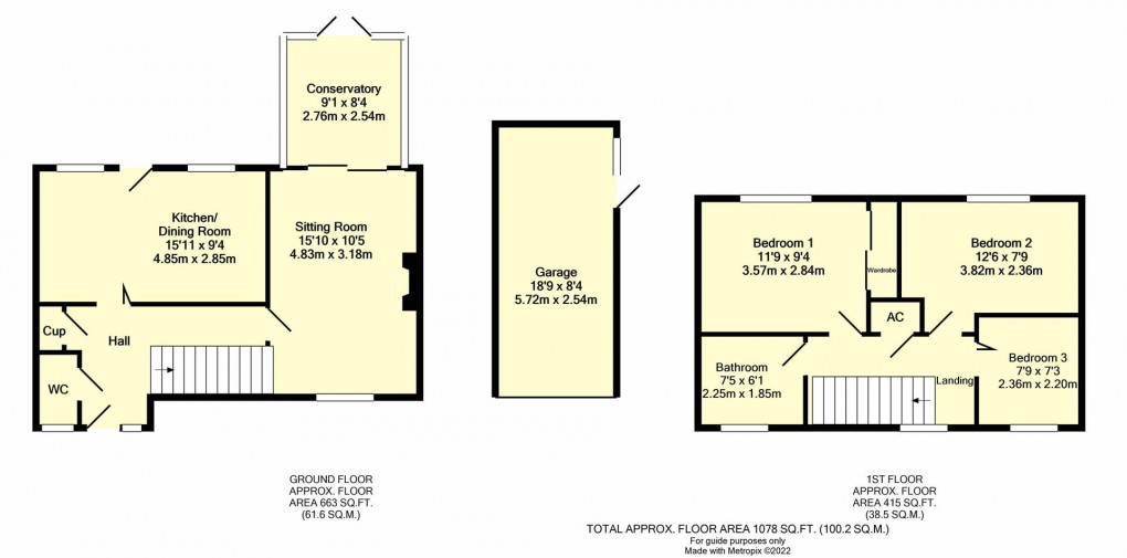 Floorplan for Maple Close, Willand, Cullompton