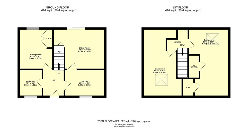 Floorplan for Fore Street, Kentisbeare, Cullompton
