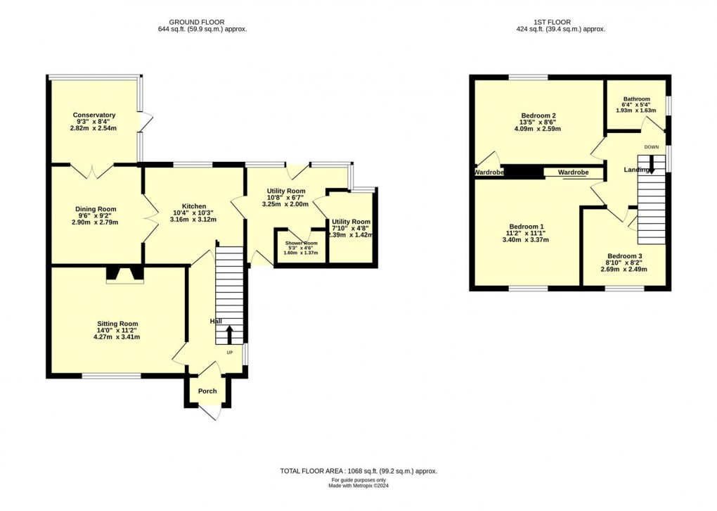 Floorplan for St. Andrews Estate, Cullompton