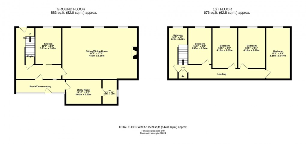 Floorplan for Commercial Road, Uffculme, Cullompton