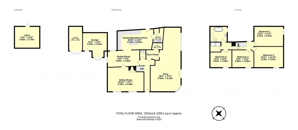 Floorplan for Fore Street, Kentisbeare, Cullompton