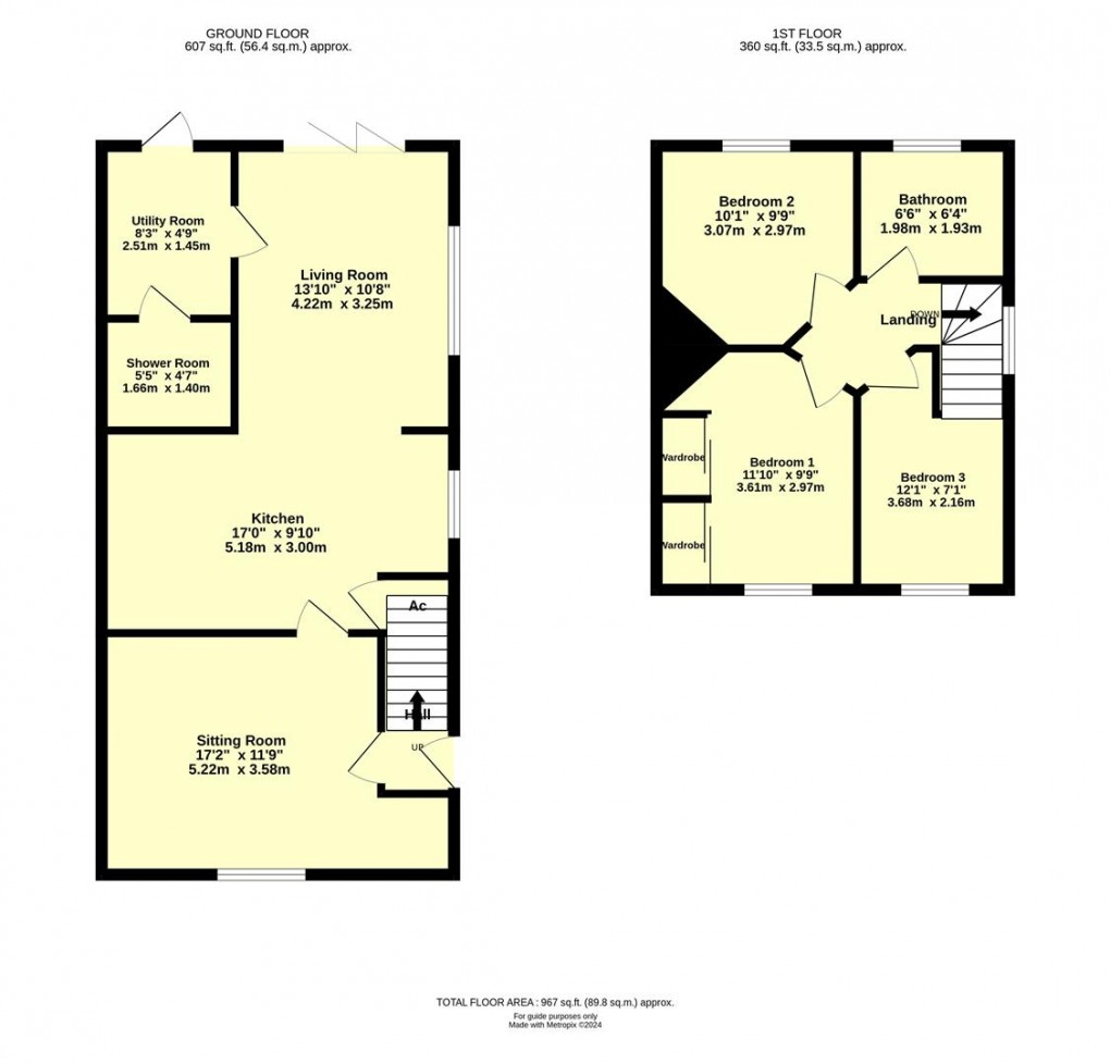 Floorplan for Little Normans, Plymtree, Cullompton