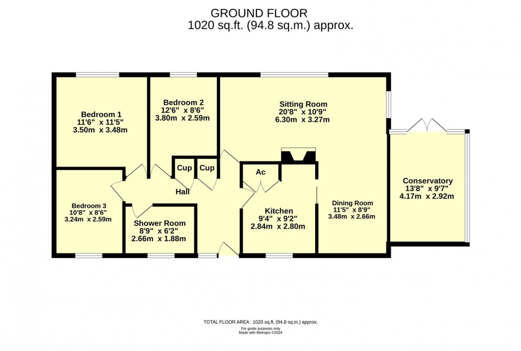 Floorplan for Hen Street, Bradninch, Exeter