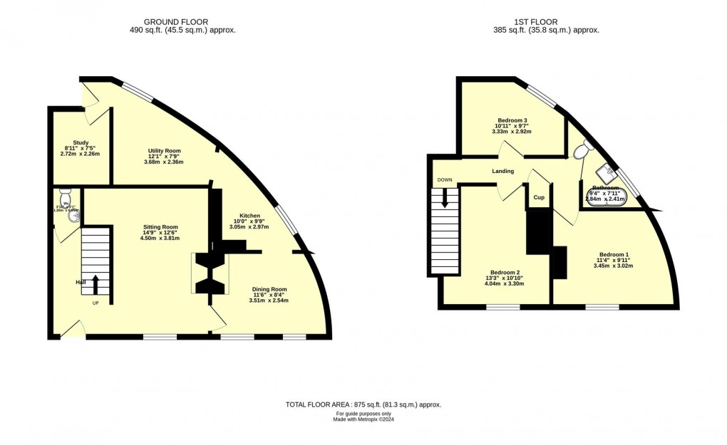 Floorplan for Queen Square, Cullompton