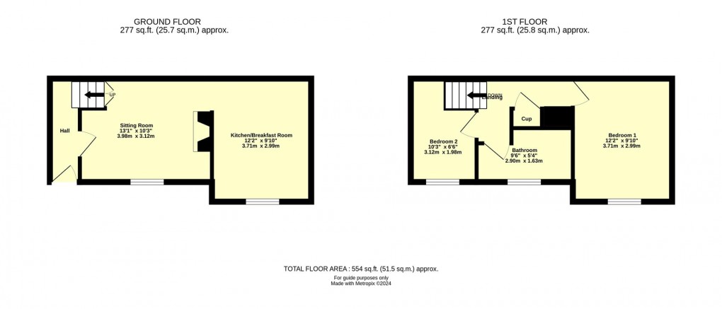 Floorplan for Fore Street,Cullompton,Devon,