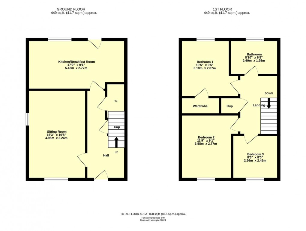 Floorplan for Highland Park, Uffculme, Cullompton