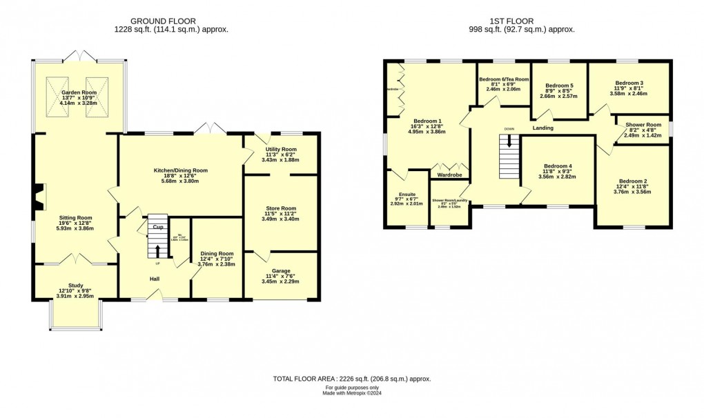 Floorplan for Pear Drive, Willand, Cullompton