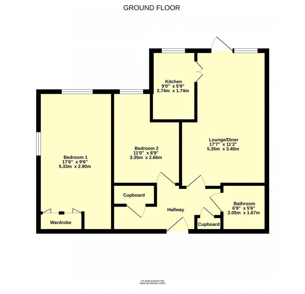 Floorplan for Clarks Court, High Street, Cullompton