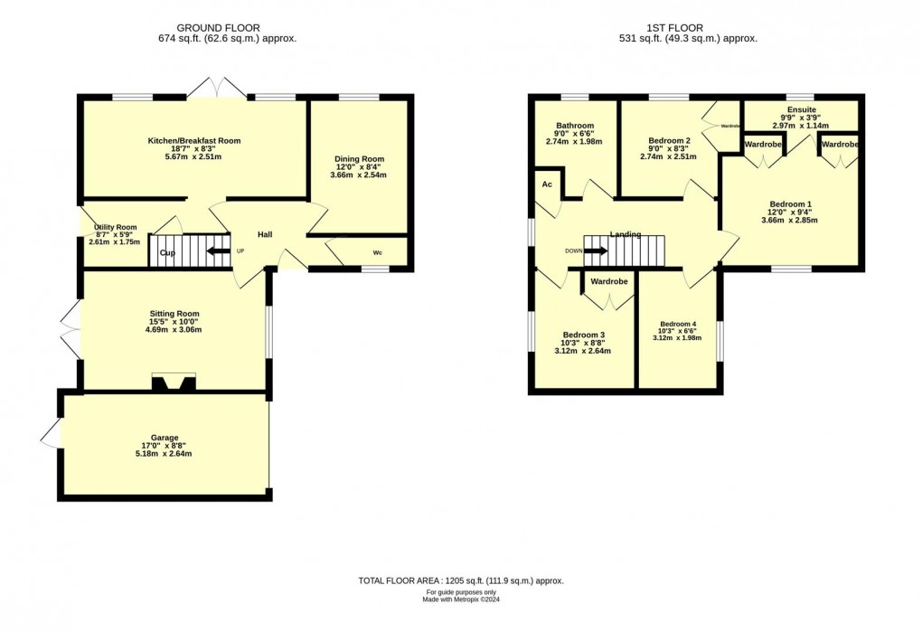 Floorplan for Greenwood, Willand, Cullompton