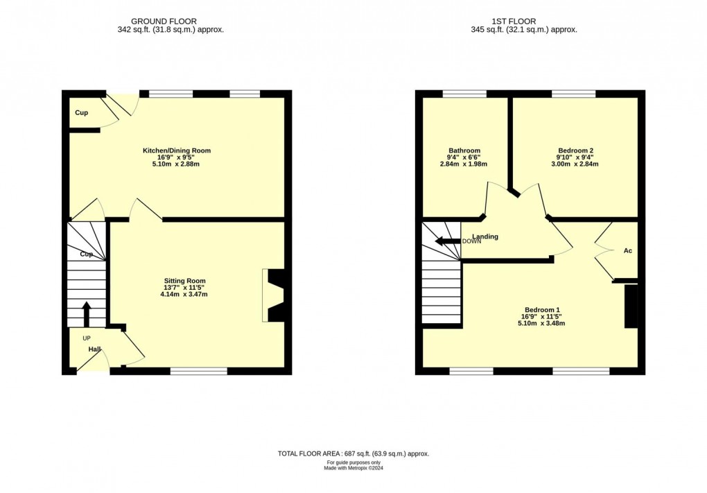 Floorplan for Fir Close, Willand, Cullompton