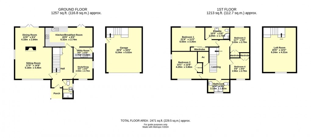 Floorplan for Clyst Hydon, Cullompton