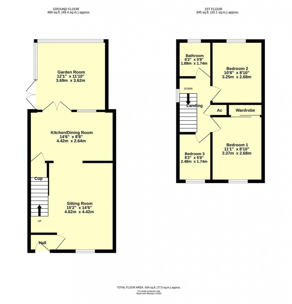 Floorplan for Bilbie Close, Cullompton