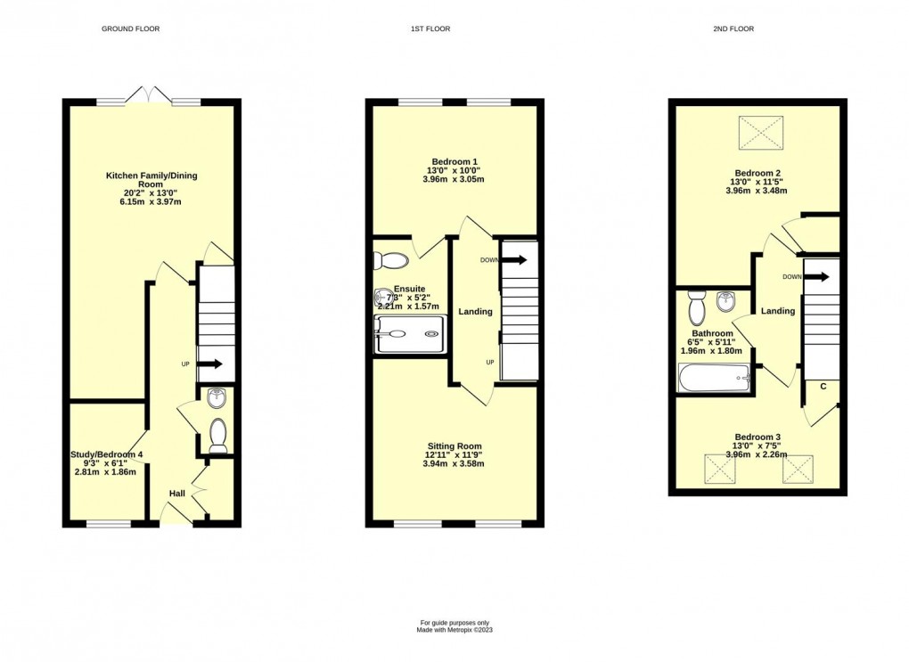 Floorplan for Swallow Way, Cullompton