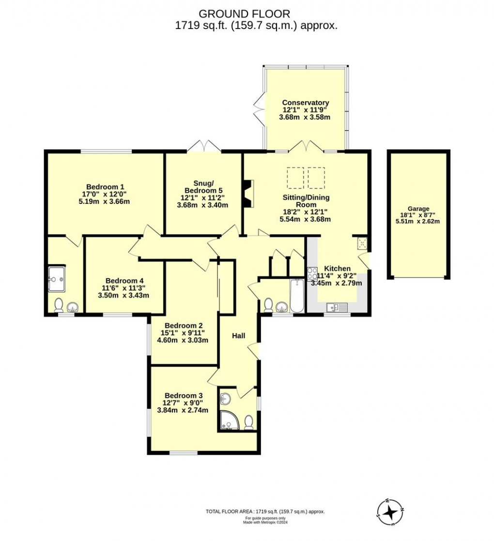 Floorplan for Blackborough, Cullompton