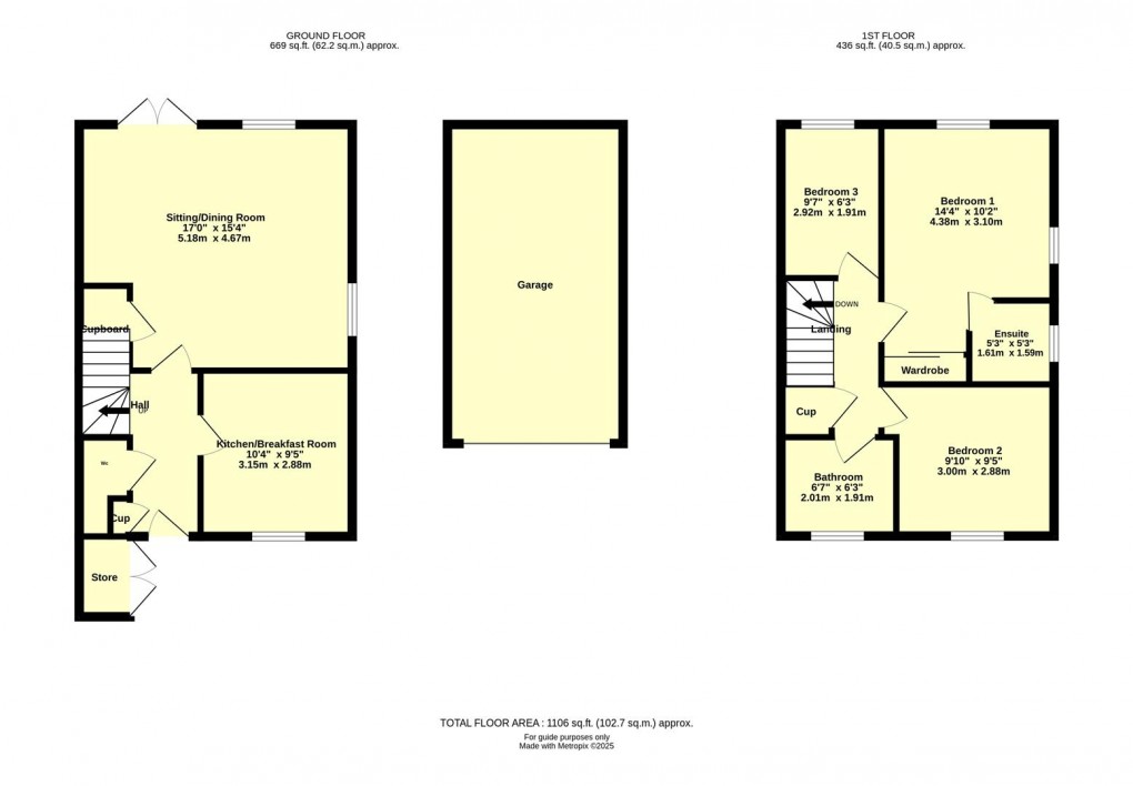 Floorplan for Greenhouse Gardens, Cullompton