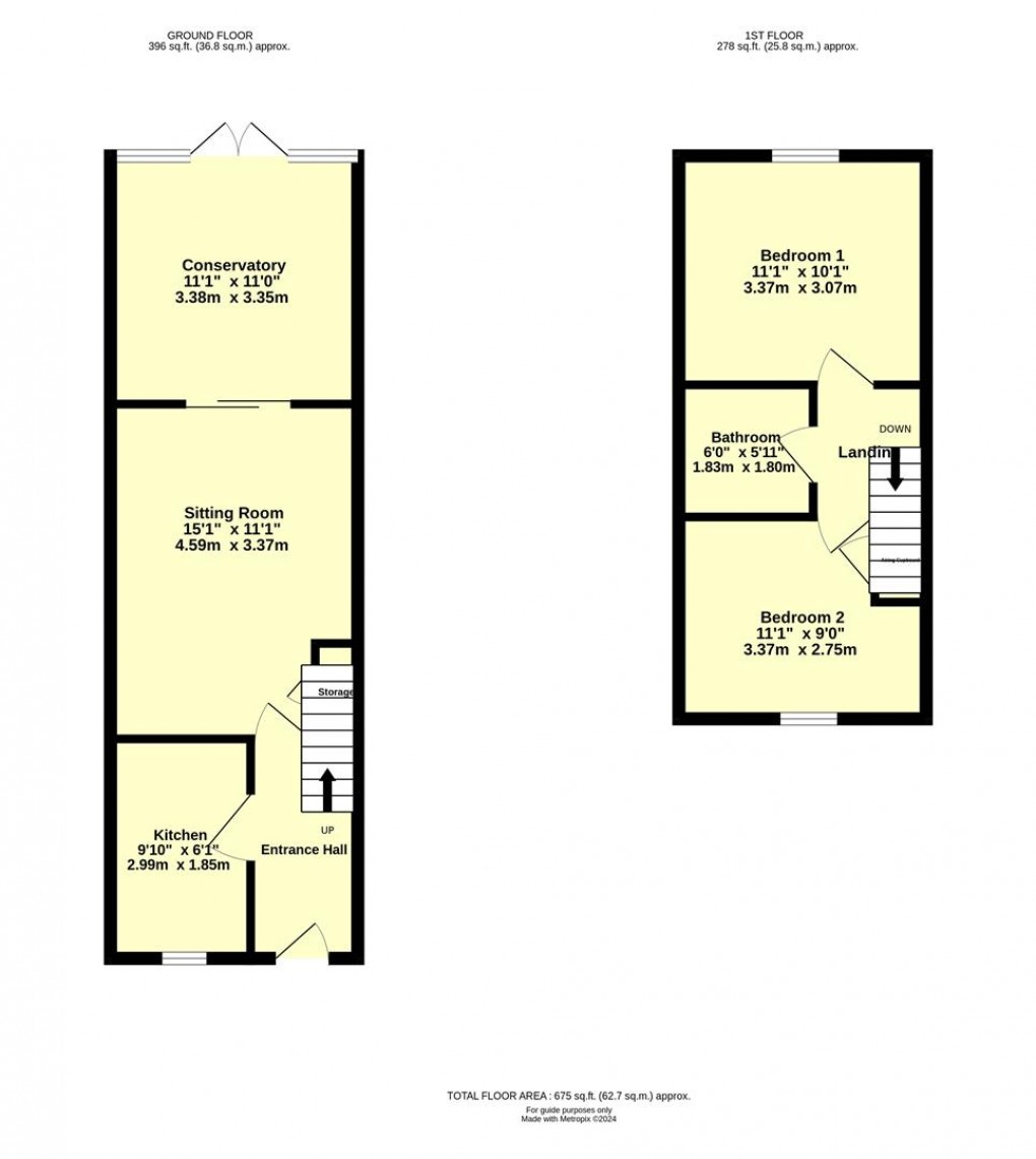 Floorplan for Mead Close, Cullompton