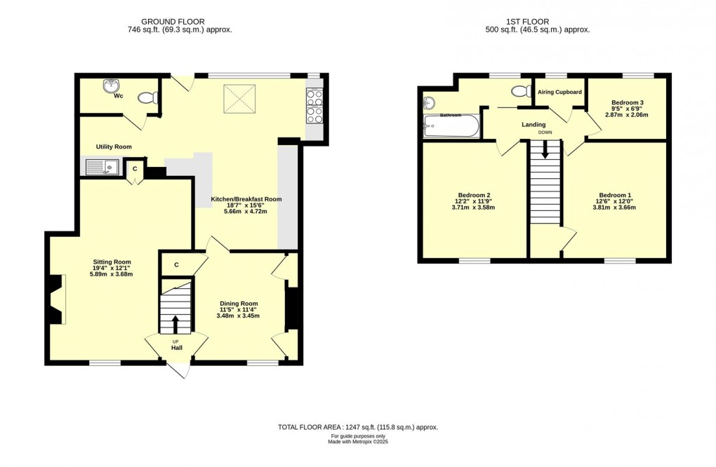 Floorplan for Station Road, Cullompton